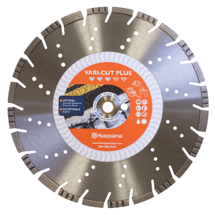 Алмазний Диск Husqvarna VARI-CUT Plus (350мм) Залізобетон, Цегла, Абразивні Матеріали 5879045-01