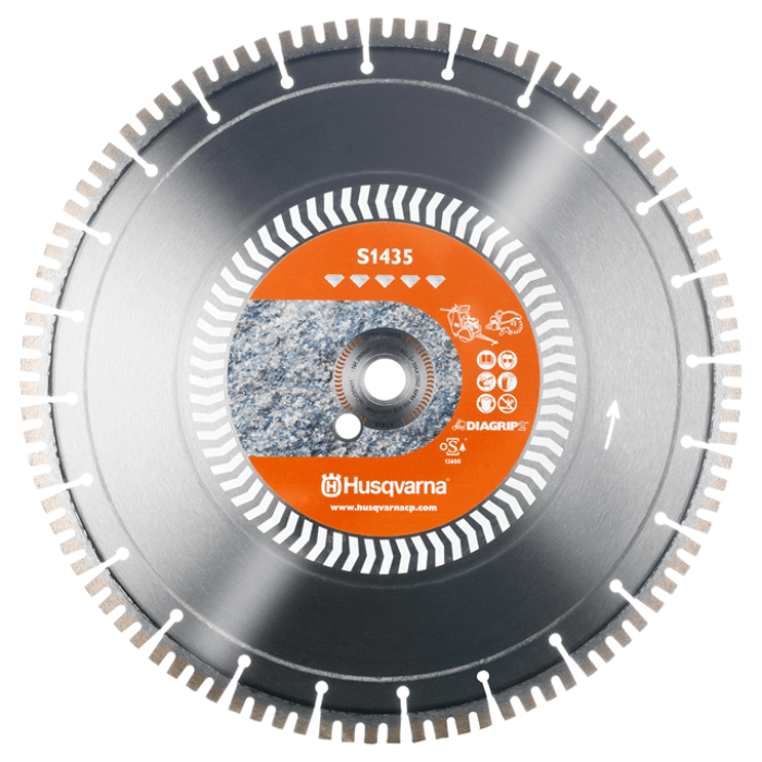 Алмазний Диск Husqvarna S 1435 Diagrip2 (350мм) Камінь, Твердий Бетон 5798115-20